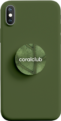 Поп-сокет Coralclub, зеленый